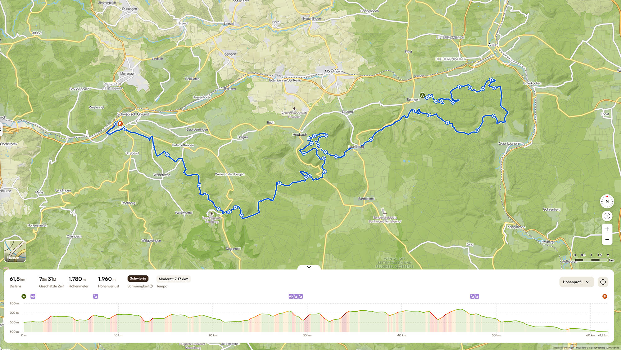 Sparkassen Alb Marathon — Marqise® Alb Ultra Trail 60 km